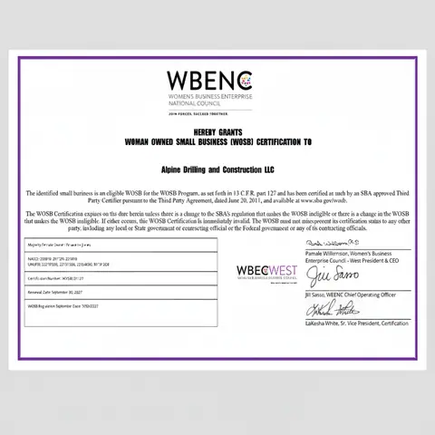 WOSB Certificate